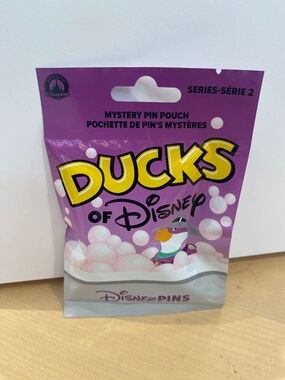 NEW SEALED Disney Parks 2026 Ducks of Disney Series 2 Mystery Pin Pouch (5 Pins)